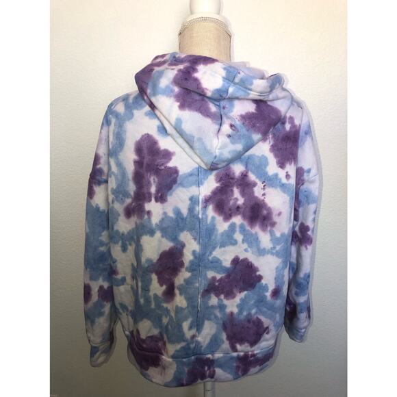 Free People Movement Tie Dye Work It Fleece Lined Drop Shoulder Hoodie -S - Picture 5 of 7